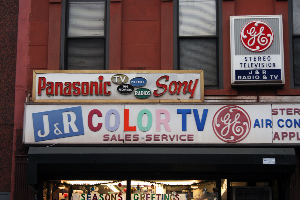 Amazing Vintage Electronics Store Sign In Brooklyn