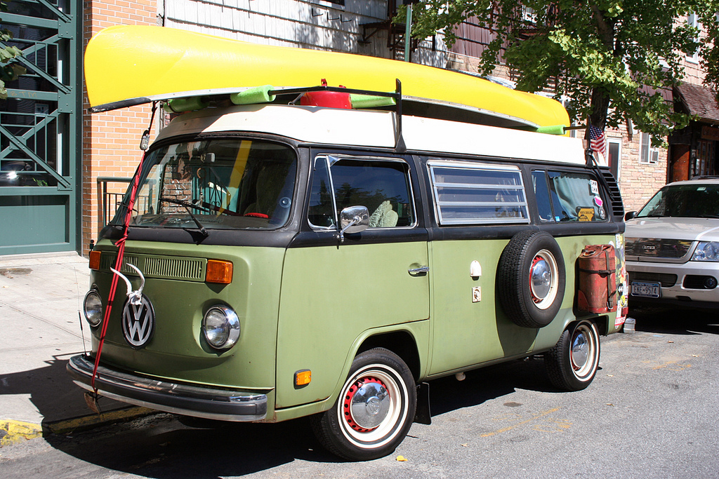 What’s Going On With This Red Mini-Van?