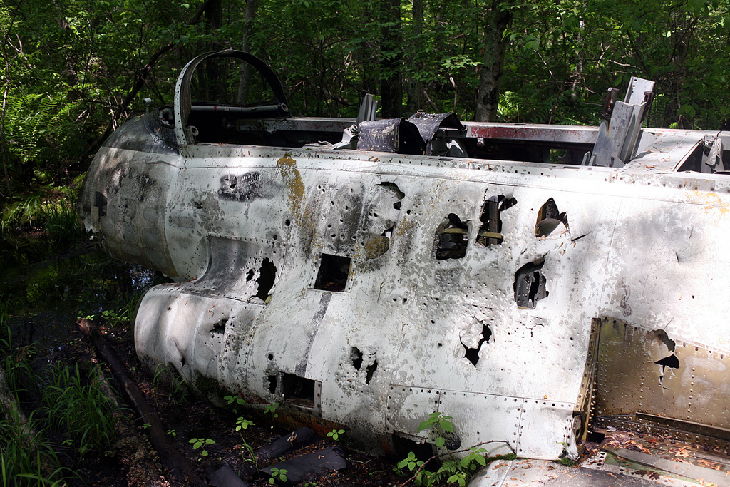 A Crashed Jet Abandoned in the NJ Woods