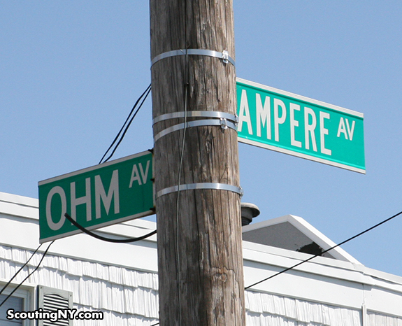 At The Corner of Ampere & Ohm In The Bronx (Yes, This Intersection Actually Exists!)