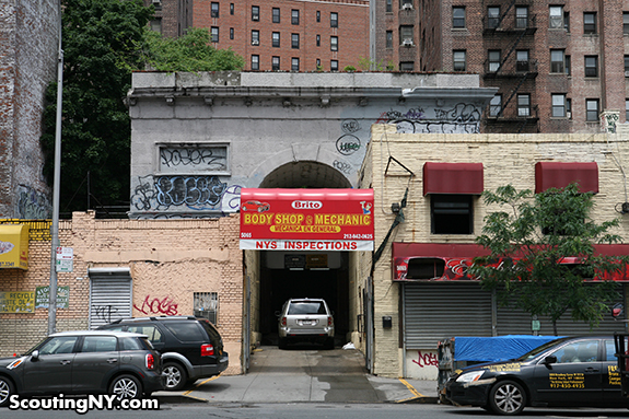 How A Beautiful 19th-Century Marble Archway In Manhattan Became An Auto Body Shop
