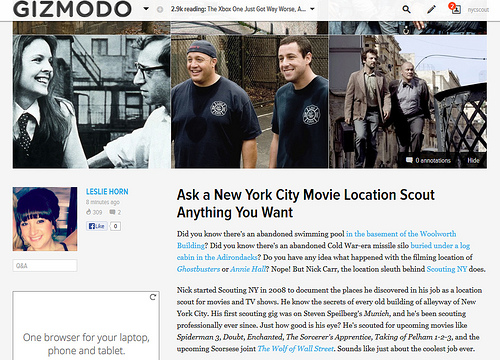 Live Q&A on Gizmodo