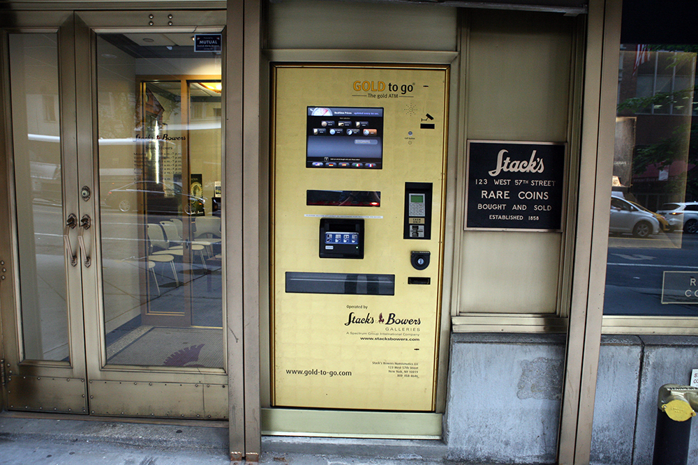 There’s A Gold-Dispensing ATM on West 57th Street